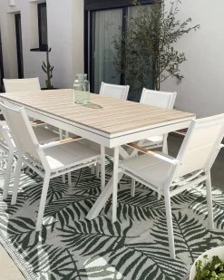 Beliani BUSSETO Metallo Bianco Bianco Marrone