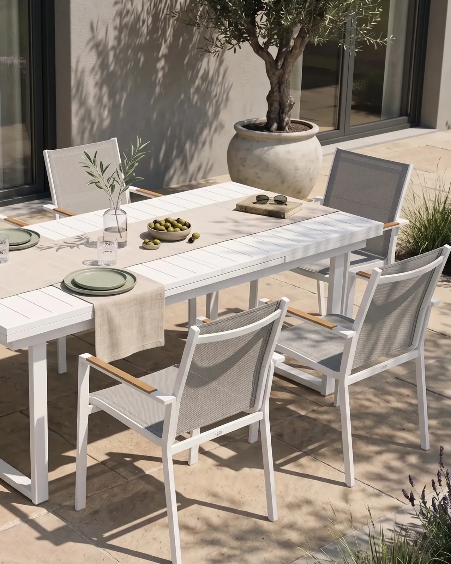 Clearance Beliani BUSSETO Metallo Grigio Bianco Marrone Grigio