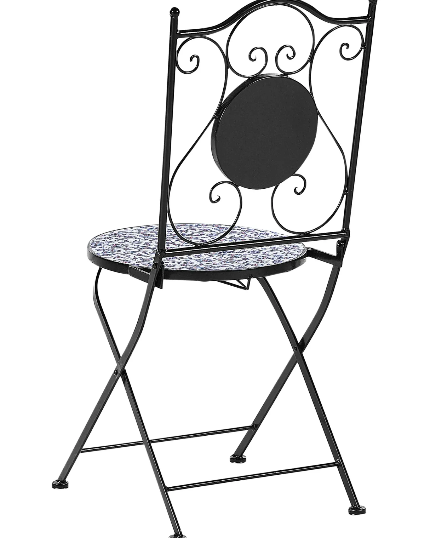 Best Beliani CAMPRENA Metallo Nero Bianco Blu Nero