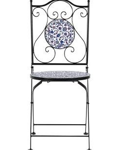 Best Beliani CAMPRENA Metallo Nero Bianco Blu Nero
