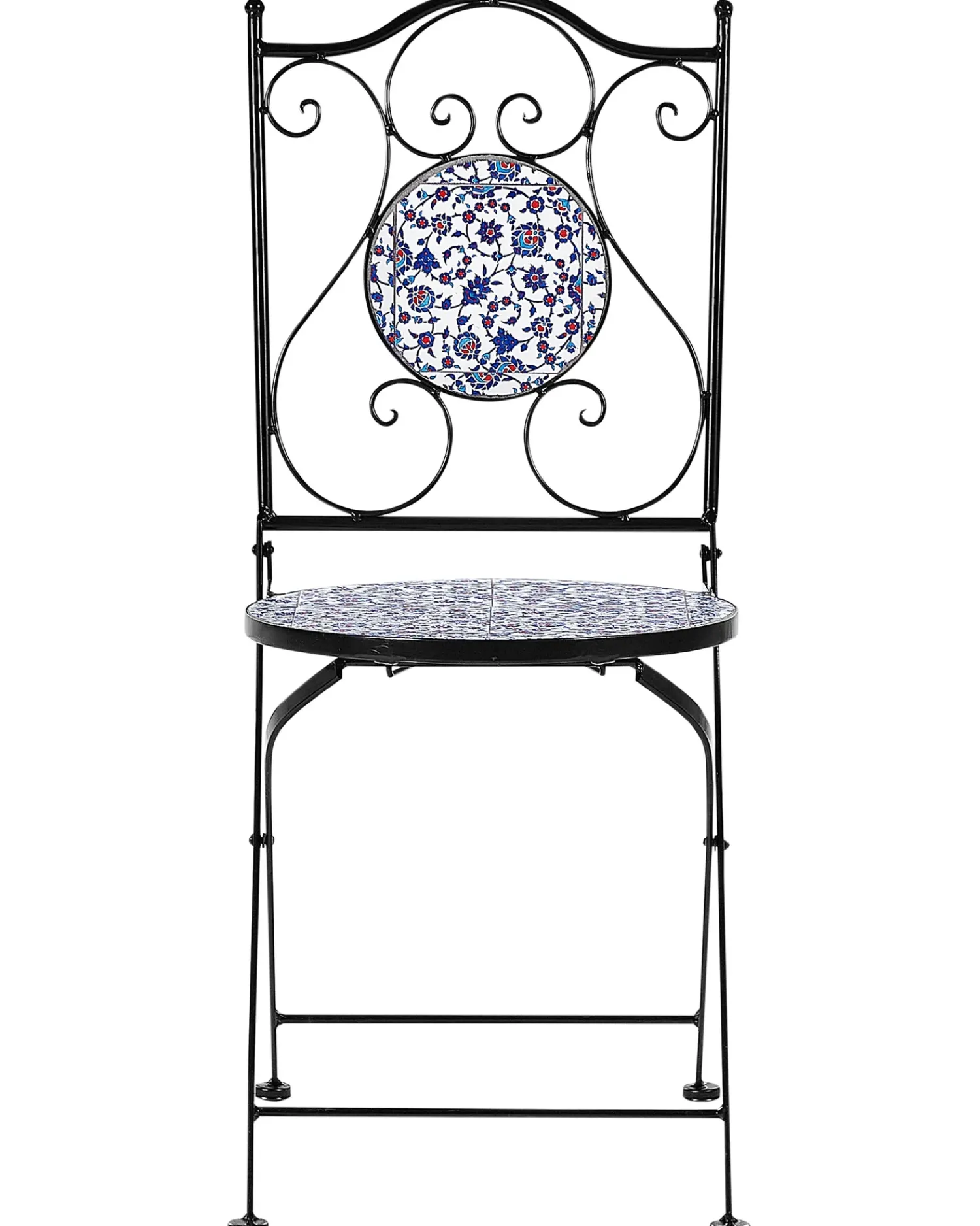 Best Beliani CAMPRENA Metallo Nero Bianco Blu Nero