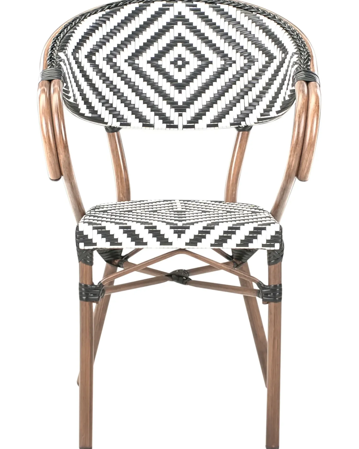 Clearance Beliani CASPRI Rattan sintetico (PE) Nero/Bianco Bianco Marrone Nero
