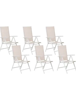 Clearance Beliani CATANIA Metallo Beige Bianco Beige