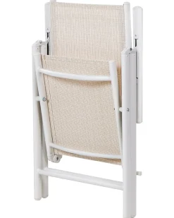 Clearance Beliani CATANIA Metallo Beige Bianco Beige