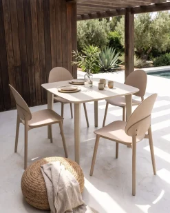 Sale Beliani Set di 4 sedie da giardino CEARA Beige