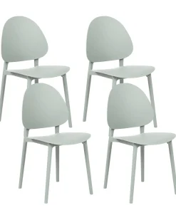 Beliani Set di 4 sedie da giardino CEARA menta Verde