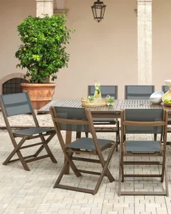 Discount Beliani CESANA Legno d'acacia Marrone scuro Marrone Grigio
