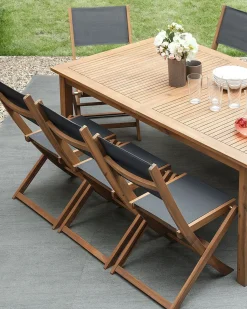 Best Beliani CESANA Legno d'acacia Marrone chiaro Marrone Grigio