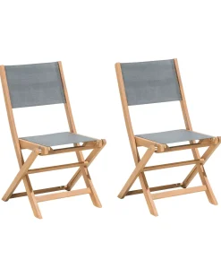 Best Beliani CESANA Legno d'acacia Marrone chiaro Marrone Grigio