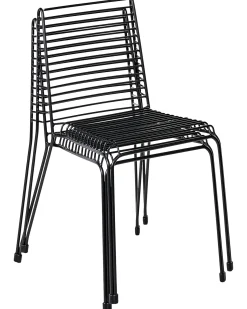 Outlet Beliani Set di 2 sedie da giardino CHIEVE Metallo Nero