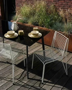 Online Beliani Set di 2 sedie da giardino CHIEVE Metallo Bianco