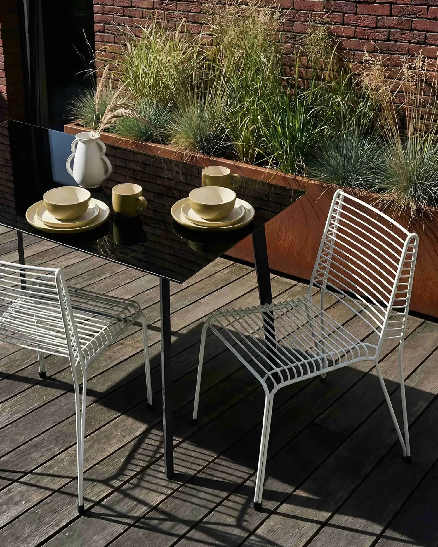 Online Beliani Set di 2 sedie da giardino CHIEVE Metallo Bianco