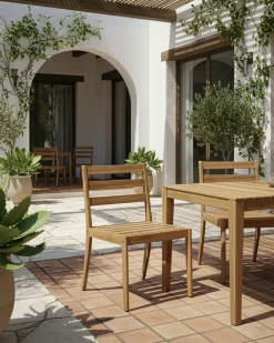 Online Beliani CHIOGGIA Legno di acacia certificato chiaro Marrone