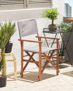 Sale Beliani Set di 2 sedie da giardino CINE Legno d'acacia Verde Rosso Verde Verde Multicolore