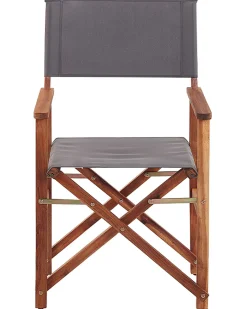 Hot Beliani Set di 2 sedie da giardino CINE Legno d'acacia Verde chiaro Bianco Grigio Verde Marrone