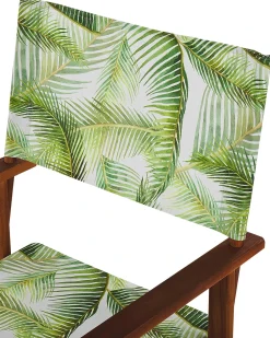 Hot Beliani Set di 2 sedie da giardino CINE Legno d'acacia Verde chiaro Bianco Grigio Verde Marrone