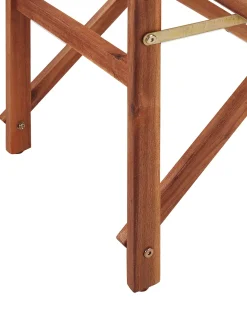 Sale Beliani Set di 2 sedie da giardino CINE Legno d'acacia Multicolore Arancione Verde Verde Multicolore