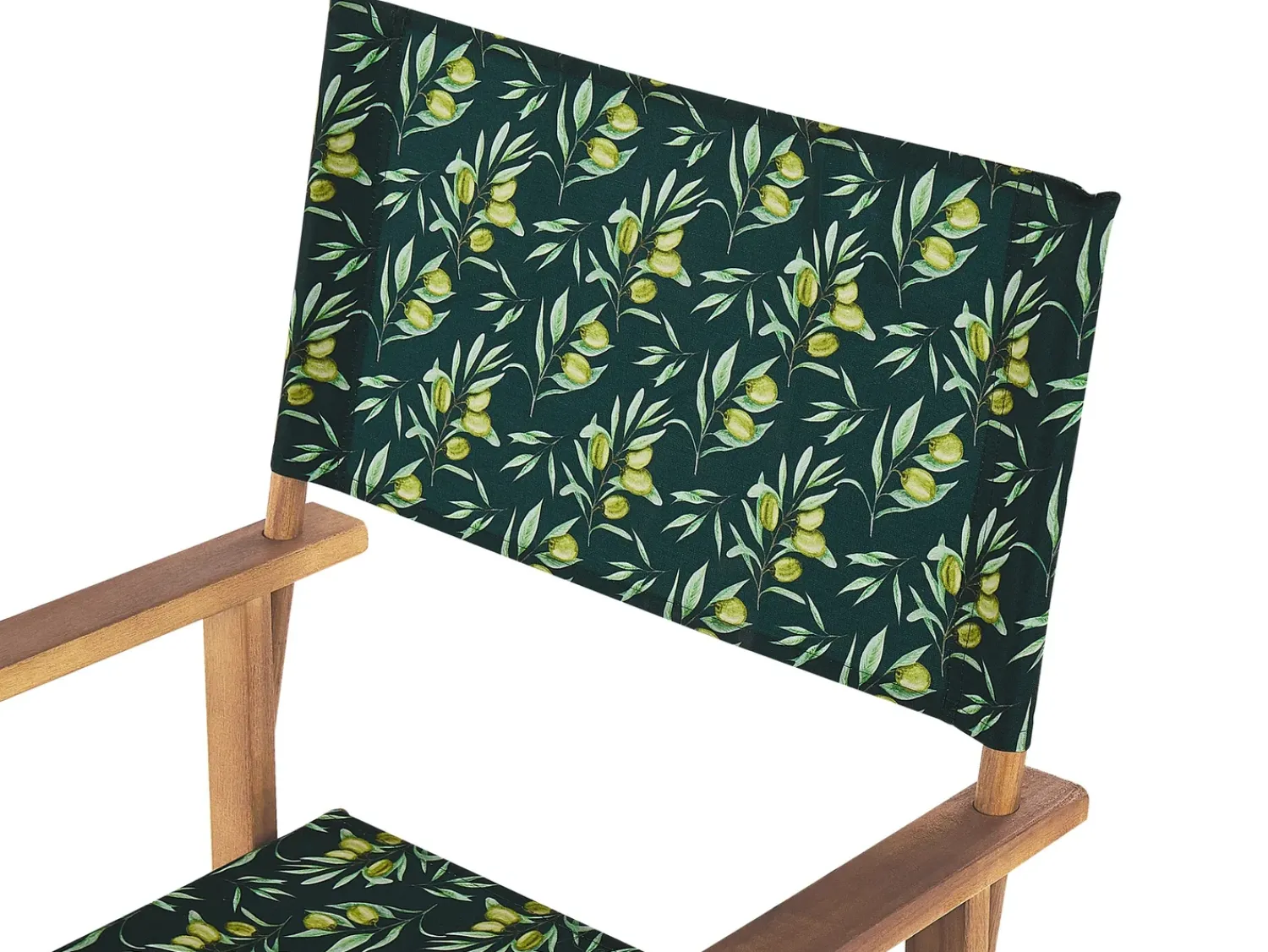 Best Beliani Set di 2 sedie da giardino CINE Legno d'acacia Verde scuro Verde Marrone