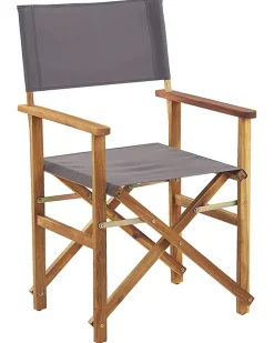 Outlet Beliani Set di 2 sedie da giardino CINE Legno d'acacia Rosa Bianco Verde Marrone