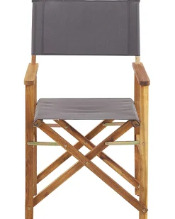 Online Beliani Set di 2 sedie da giardino CINE Legno d'acacia Multicolore Arancione Bianco Verde Verde Multicolore
