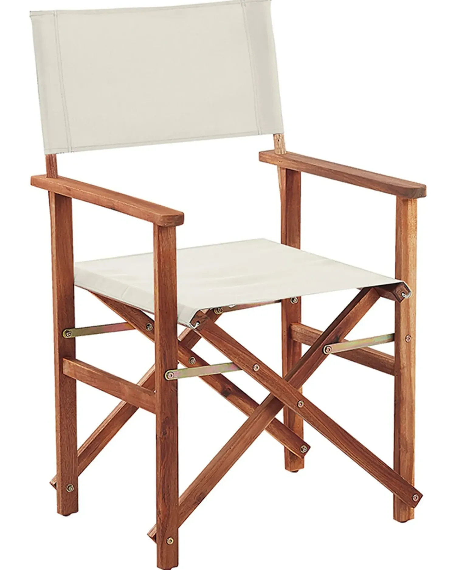 Hot Beliani Set di 2 sedie da giardino CINE Legno d'acacia Bianco sporco Bianco Marrone