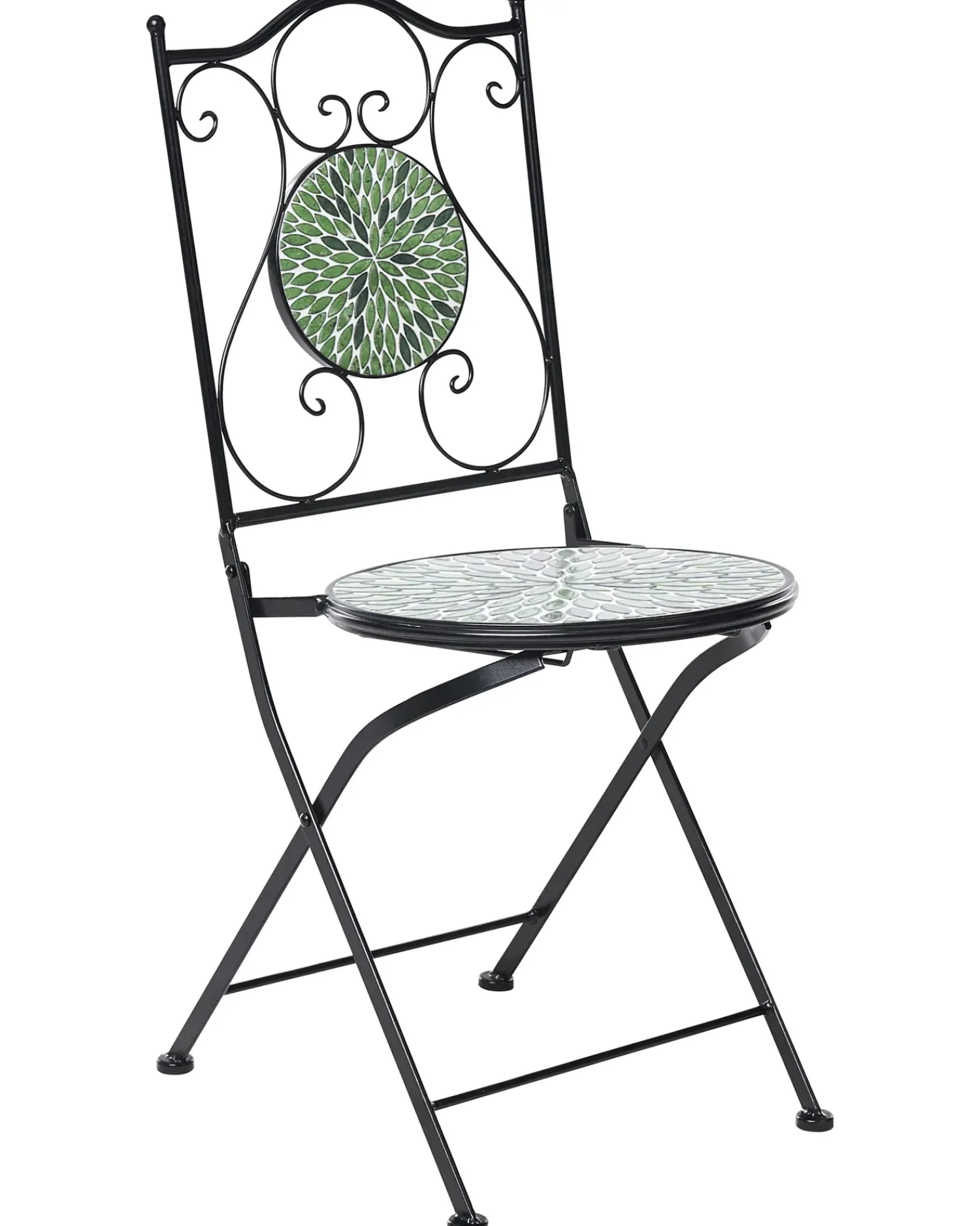 Beliani CIVATE Metallo Nero Verde Nero