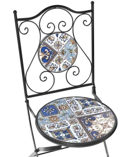 Best Beliani CIVITA Metallo Nero Blu Marrone Nero