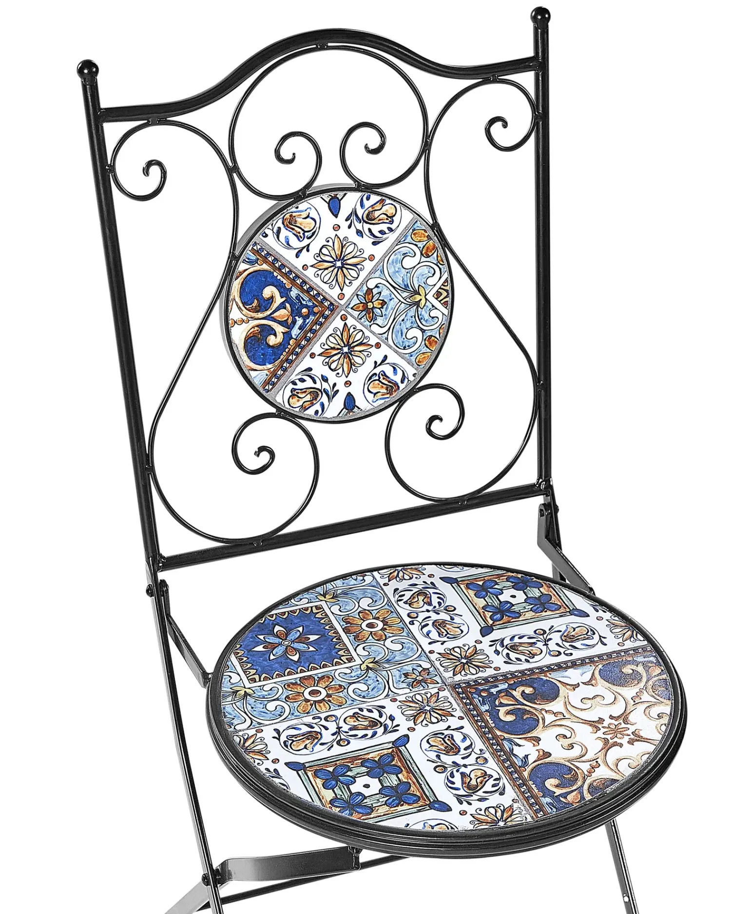 Best Beliani CIVITA Metallo Nero Blu Marrone Nero