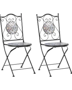 Best Beliani CIVITA Metallo Nero Blu Marrone Nero