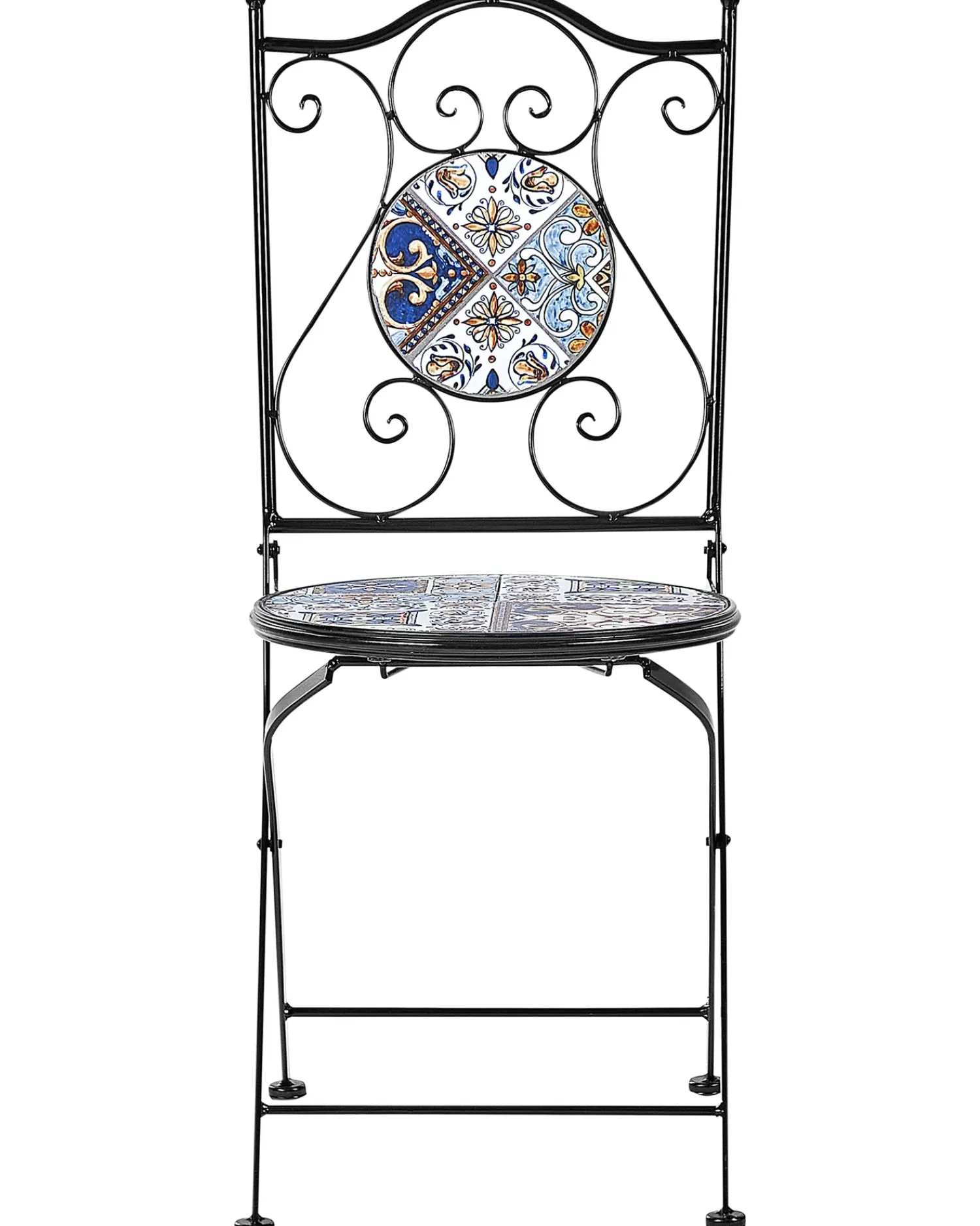 Best Beliani CIVITA Metallo Nero Blu Marrone Nero