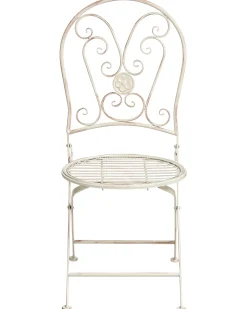 Outlet Beliani COGGIA Pieghevole Metallo chiaro Beige