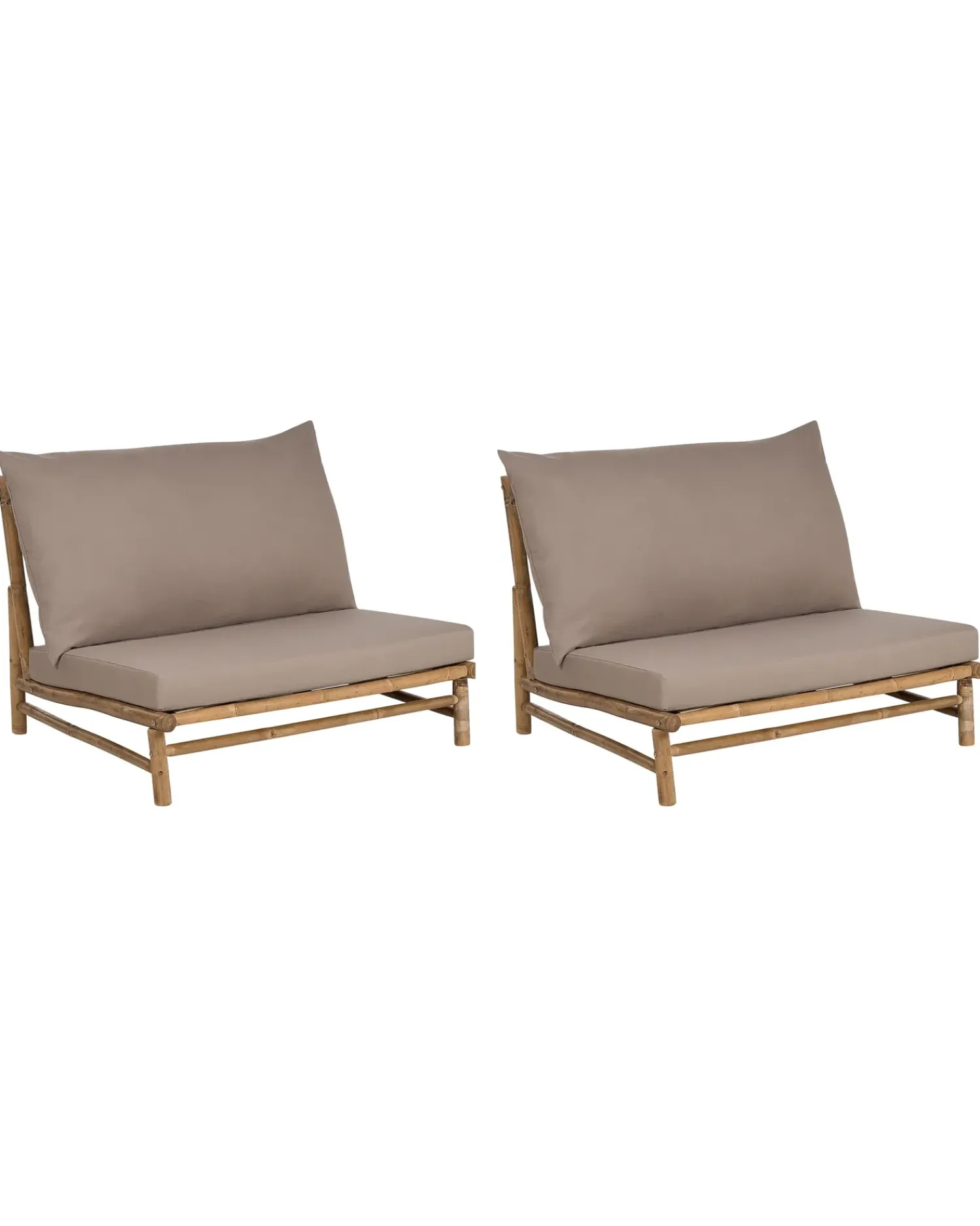 New Beliani TODI Bambù Tortora Beige Marrone