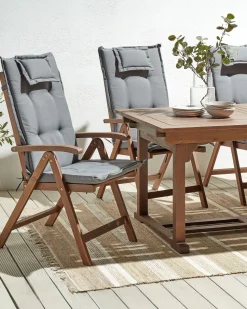 Hot Beliani AMANTEA Legno d'acacia Grigio Grigio Marrone