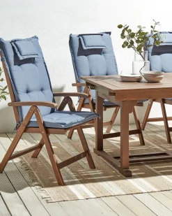 Best Beliani AMANTEA Legno d'acacia Blu Blu Marrone