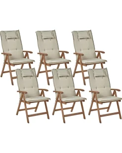 Sale Beliani AMANTEA Legno d'acacia Tortora Beige Marrone