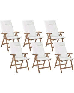 Clearance Beliani AMANTEA Legno d'acacia Bianco sporco Bianco Marrone