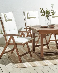 Clearance Beliani AMANTEA Legno d'acacia Bianco sporco Bianco Marrone