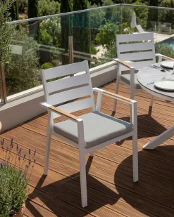 Outlet Beliani TAVIANO Metallo Grigio Bianco Marrone Grigio