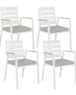 Outlet Beliani TAVIANO Metallo Grigio Bianco Marrone Grigio