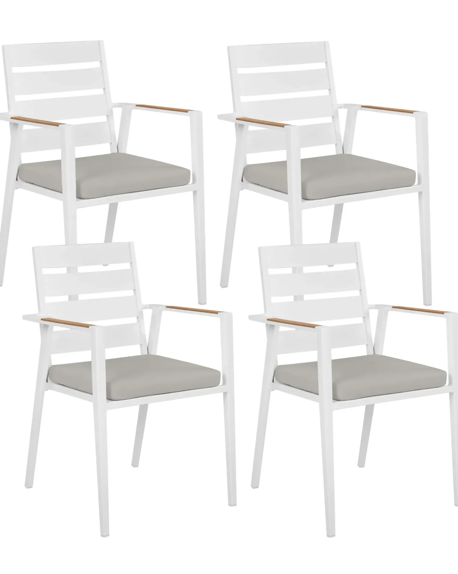 Outlet Beliani TAVIANO Metallo Grigio Bianco Marrone Grigio