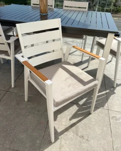 Outlet Beliani TAVIANO Metallo Grigio Bianco Marrone Grigio