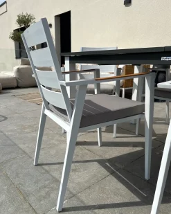 Outlet Beliani TAVIANO Metallo Grigio Bianco Marrone Grigio