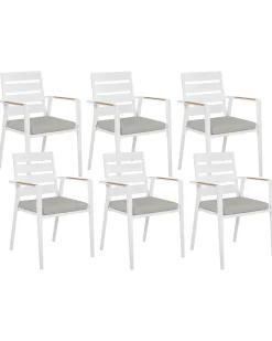 Outlet Beliani TAVIANO Metallo Grigio Bianco Marrone Grigio