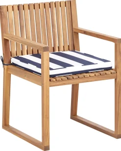 Hot Beliani SASSARI II Legno di acacia certificato Blu marino Bianco Blu Marrone