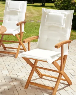 Online Beliani MAUI II Legno d'acacia Bianco sporco Bianco Marrone