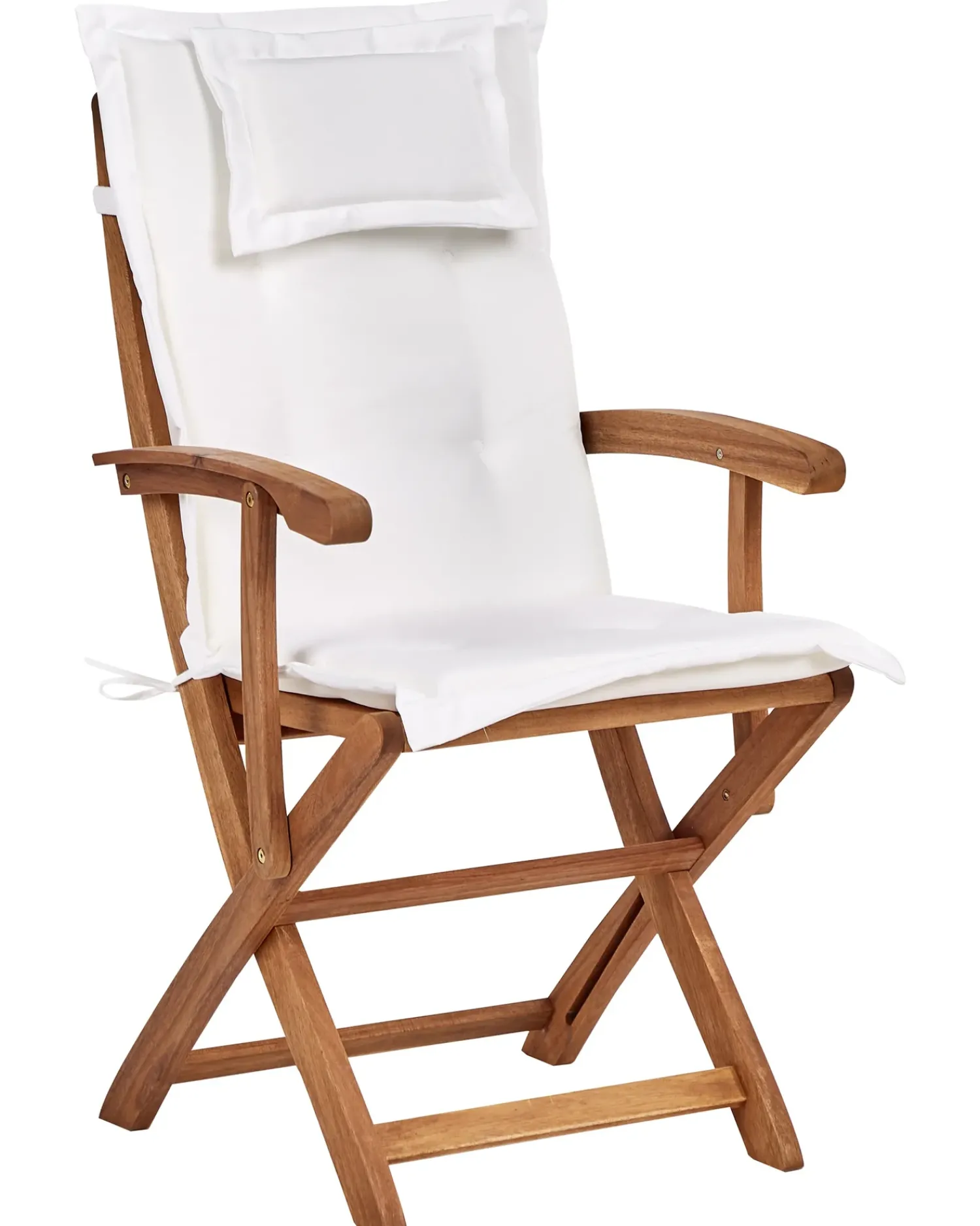 Online Beliani MAUI II Legno d'acacia Bianco sporco Bianco Marrone