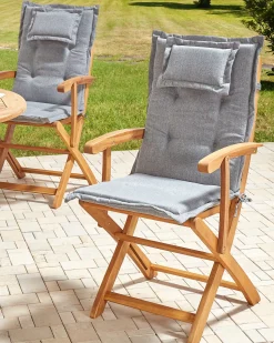 Hot Beliani MAUI II Legno d'acacia Grigio Grigio Marrone