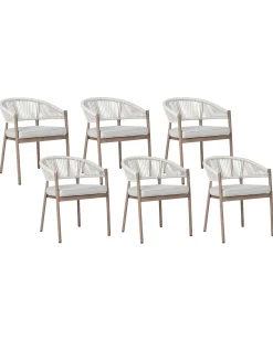 Sale Beliani FLAVIA Metallo Bianco Beige Marrone