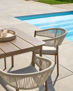 Sale Beliani FLAVIA Metallo Bianco Beige Marrone
