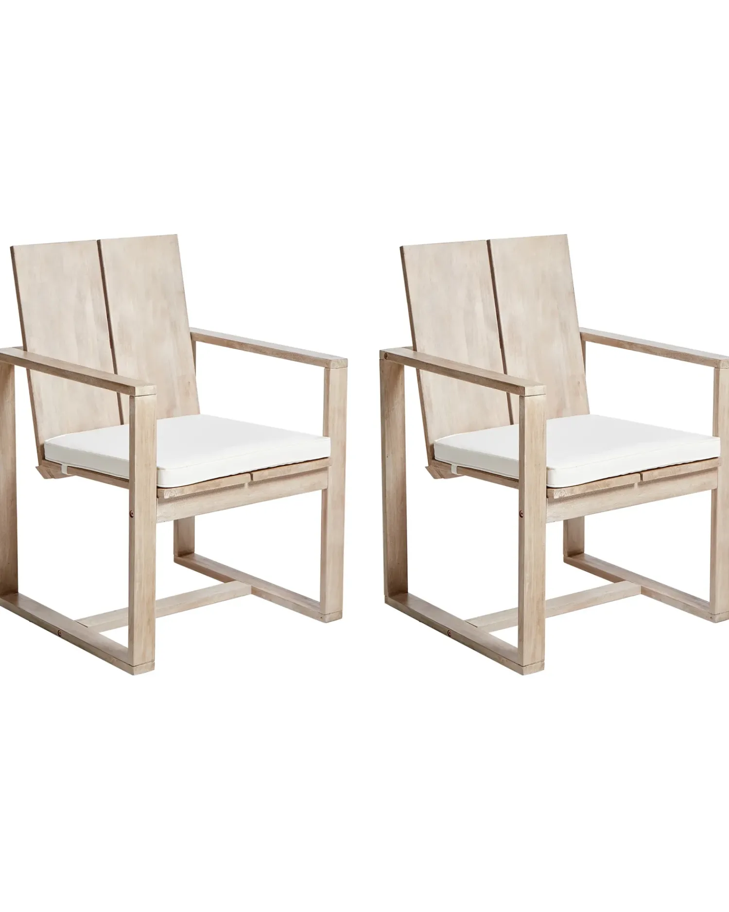 Best Beliani AZZANELLO Legno d'acacia Bianco sporco Bianco Marrone